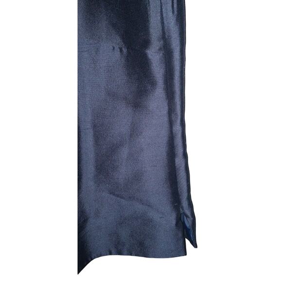 Talbots Womens Silk Wool Sleeveless Top 22 Navy Blue Business Formal Luxe Plus - Picture 3 of 6
